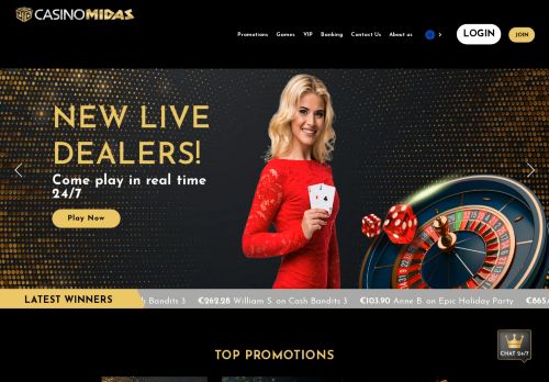 Casino Midas desktop screenshot