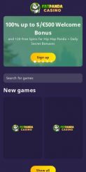 FatPanda Casino mobile screenshot