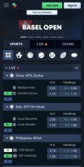 Sportbet one Casino mobile screenshot