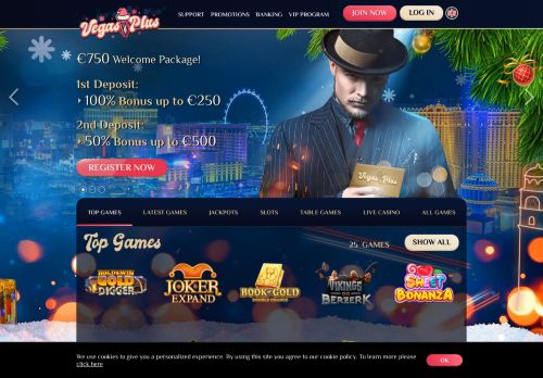 Win VegasPlus Casino desktop screenshot